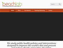 Tablet Screenshot of peachlab.org